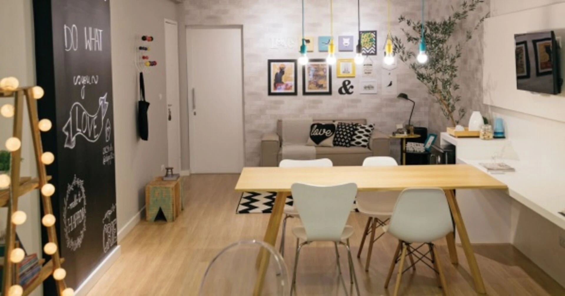 Sala com Piso Laminado