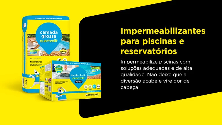 Impermeabilizantes para piscinas e reservatórios