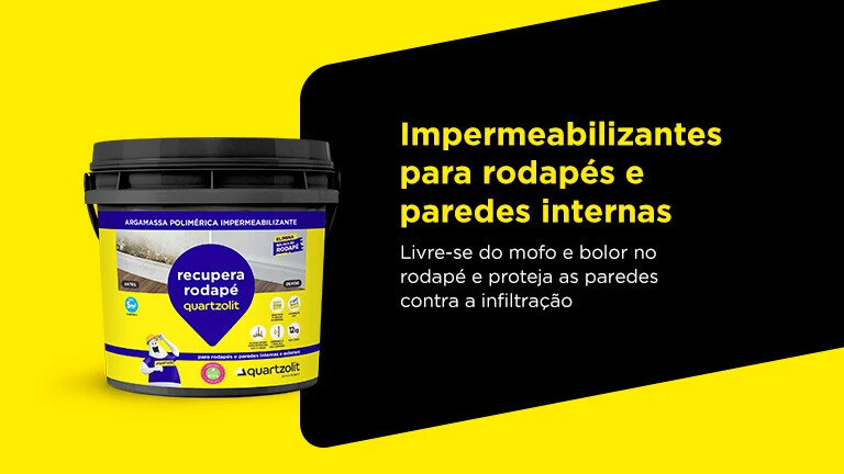 Impermeabilizantes para rodapés e paredes internas