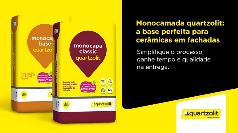 Fachadas convencionais com revestimento cerâmico