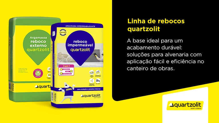 Linha de rebocos quartzolit