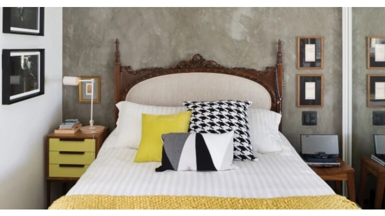 Quarto com Revestimento em Cimento Queimado