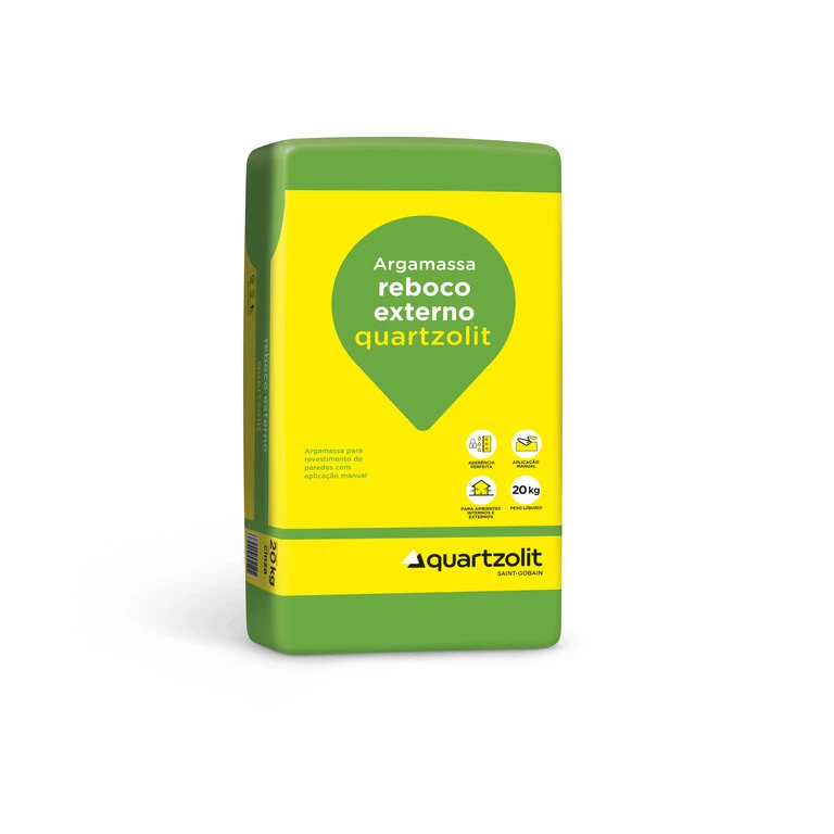Produto Reboco externo manual quartzolit
