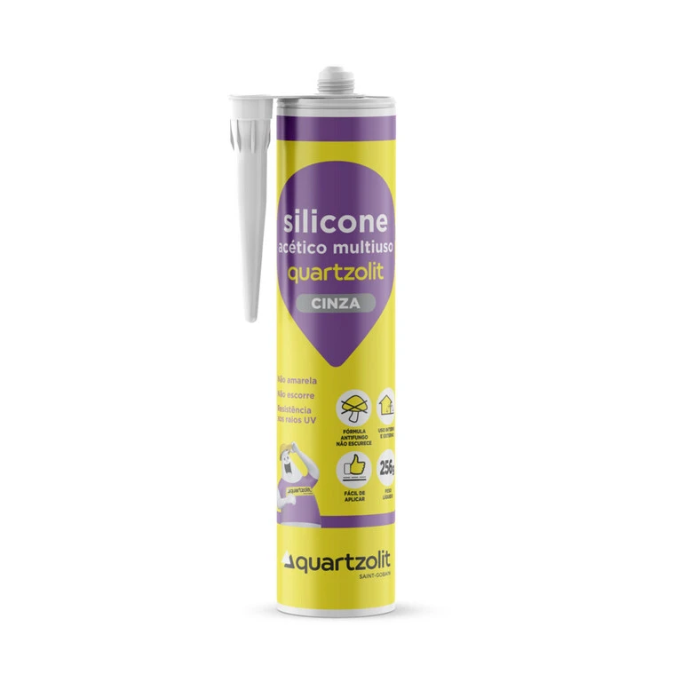 silicone 256g cinza