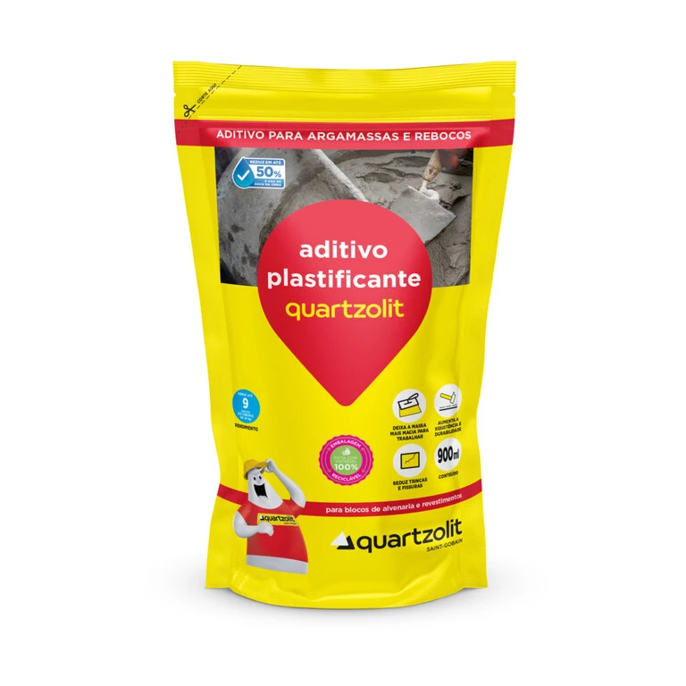 imagem do aditivo plastificante quartzolit de 900ml